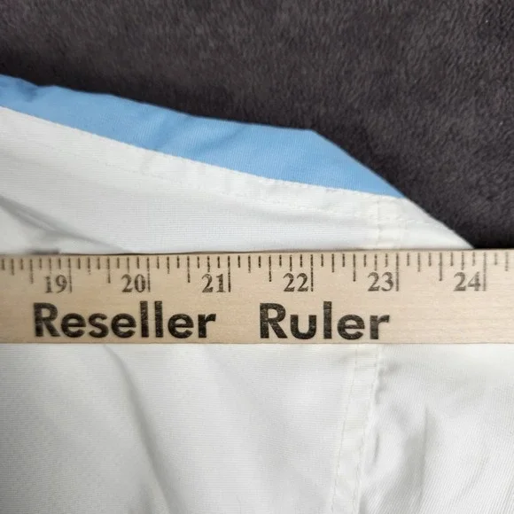 Vintage Steve Barrys Athletic Dept Windbreaker Mens XXXL White Blue Zip Up - Picture 7 of 10